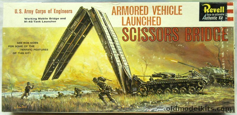 Revell 1/40 Scissors Bridge and M-48 Tank Launcher, H542-198 plastic model kit